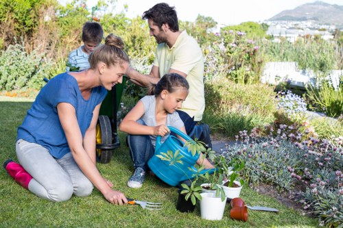 Man and van removing green waste from inner-city garden